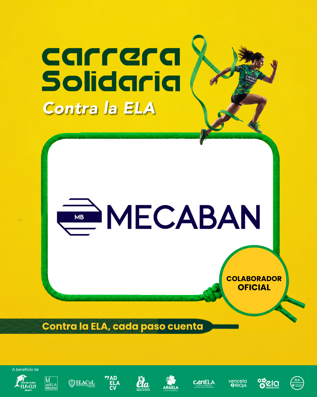 Mecaban, colaborador oficial de la Carrera Solidaria contra la ELA